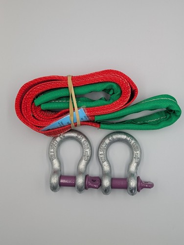 4x4 red recovery winch strap - recovery, &